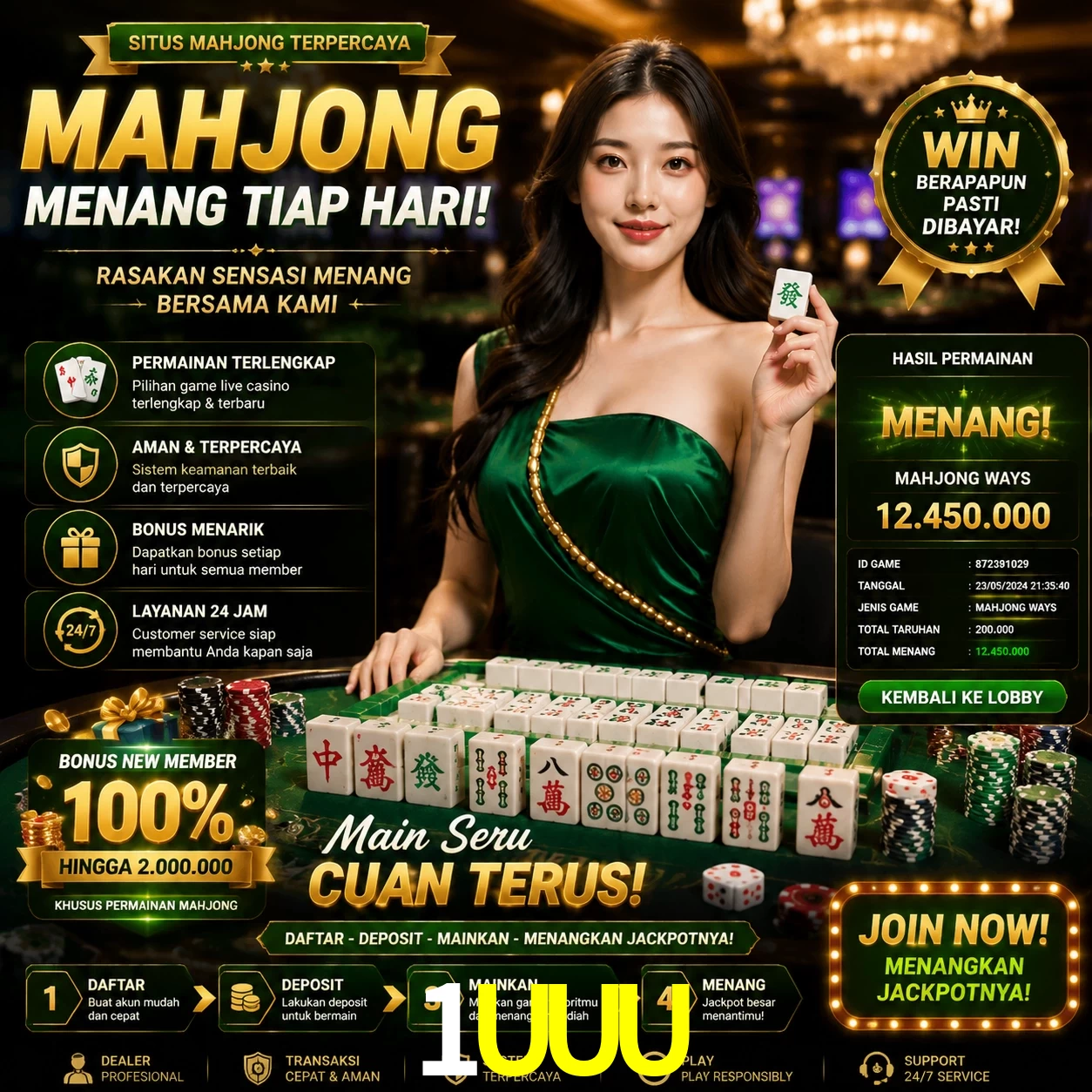 Cashback VIP 1UUU - reembolso semanal